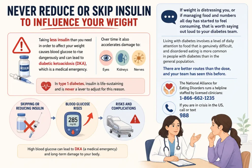 Never Reduce or Skip Insulin to Influence Your Weight